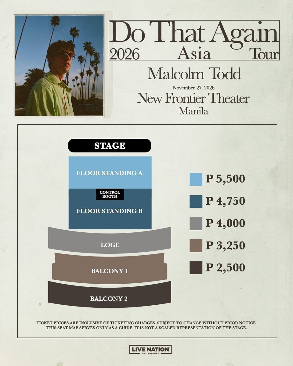 iam_ina's tweet photo. #WTS | LFB 🎫

Malcolm Todd Do That Again 2026 Asia Tour in Manila 🇵🇭

Available:
4x Floor Standing A
5x Loge
2x Balcony 1

Interested? DM

#MalcolmTodd #MalcolmToddInManila,, https://t.co/qcZWR4pFkS