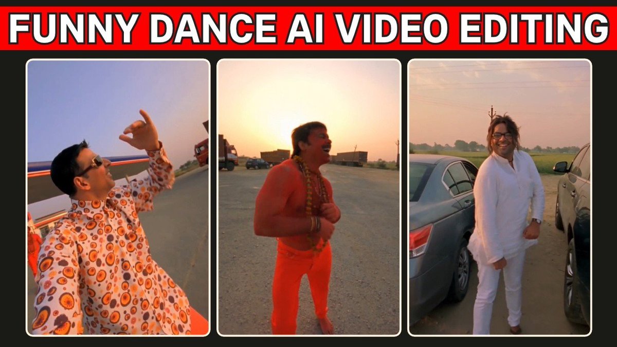 TECHFORU007's tweet photo. 🔥🤣🤣 Trending funny dance Ai video editing tutorial: https://t.co/7fBaZaHfbL
Video start karteh he like & hype kar dena..1 click editing tutorial hai.
👉💯 Working method hai.
#FunnyDanceAiVideo #funnyAivideoedit
#aivideoedit #trendingreels #viralvideo https://t.co/FzLQmG7CmJ