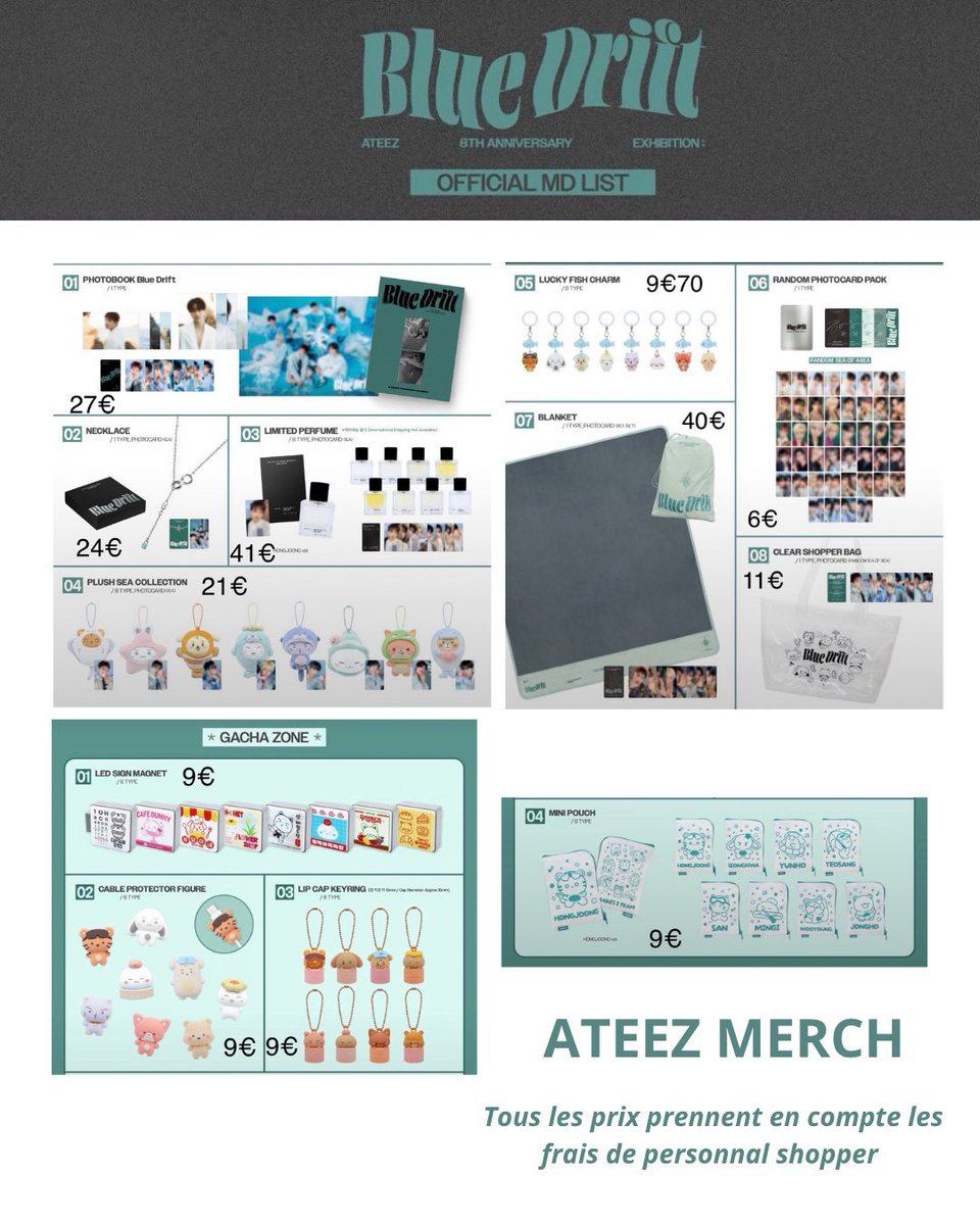 PurpleBlood_cg's tweet photo. 🎸 CG/GO ATEEZ MERCH🎸

▪️ Price : 6€ to 41€
▪️Shipping Europe
▪️ Based in Korea Until November so you can combine several orders
▪️ Deadline: Out of stock

DM for Order 

#ATEEZ #ateezgo  #ateezwts #wtsateez #atiny https://t.co/uk3eoUEND3