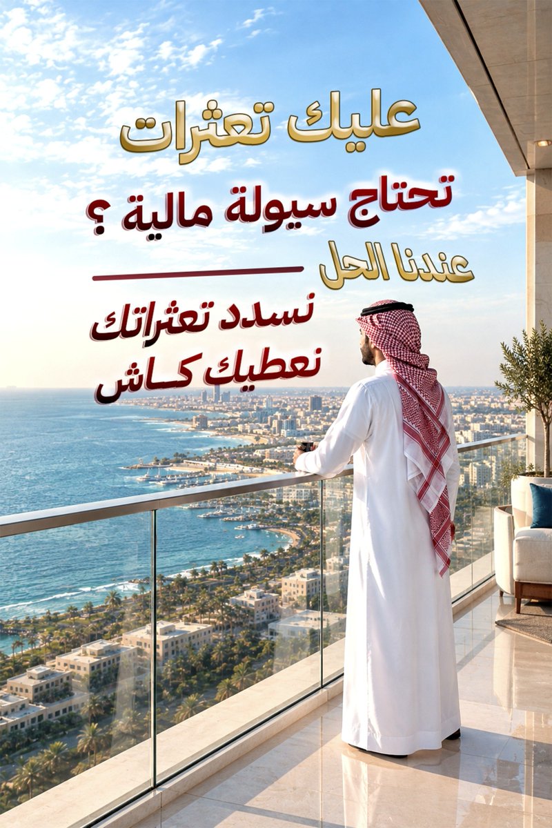 abo_shaban07's tweet photo. 1_سداد متعثرات
2_فك ايقاف الخدمات 
3_تسديد القروض الشخصية
4_توحيد الاقساط
5_تسليمك فله ع المفتاح
6_توفير سيولة كاش تصل الى 600 الف
#سداد_القروض_البنكية #السعوديه #سداد_المتعثرات_بسمة_وفك_الايقاف #سداد_الشركات_والبطاقات_الائتمانية #مكتب_سداد #مكتب_مهله #مكتب_امهال 
#قرض_عقاري_كاش https://t.co/Dxpwz8EzCX