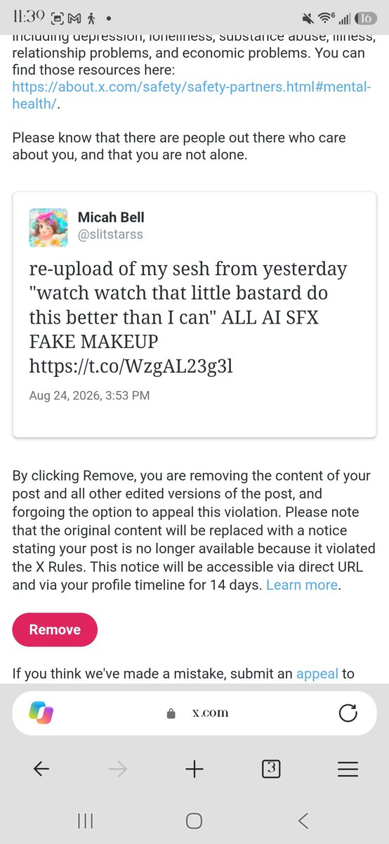 slitstarss's tweet photo. SON THEY'RE MAKING ME DELETE MY SHIT https://t.co/QWTek17oot