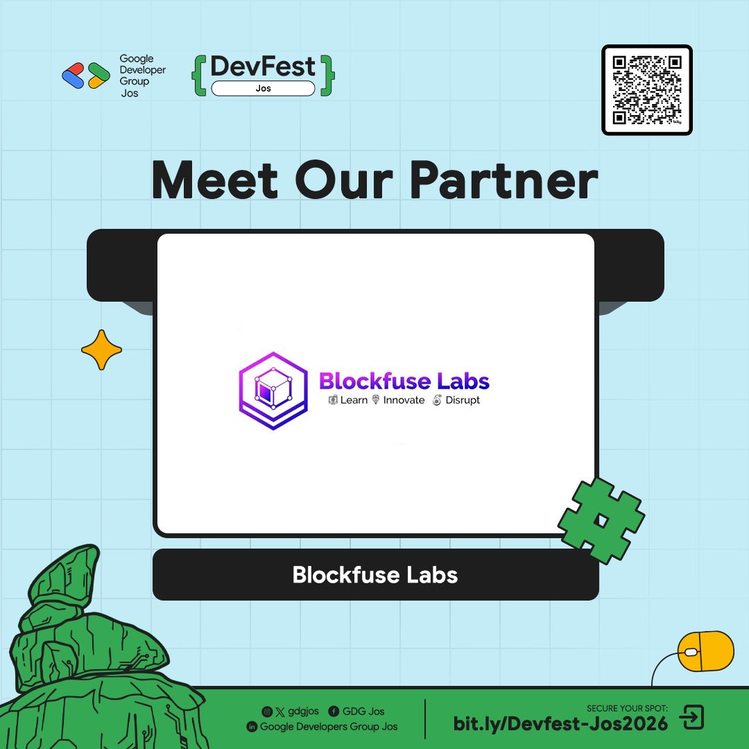 gdgjos2's tweet photo. We are happy to announce our partners for the Devfest26.

Theme: Build, Secure, Scale: Developers and Builders in the Agentic Era.

#DevFestJos #TechExhibitors #JosTechEcosystem #InnovationHub #GoogleDeveloperGroup https://t.co/XntJvV1mHZ