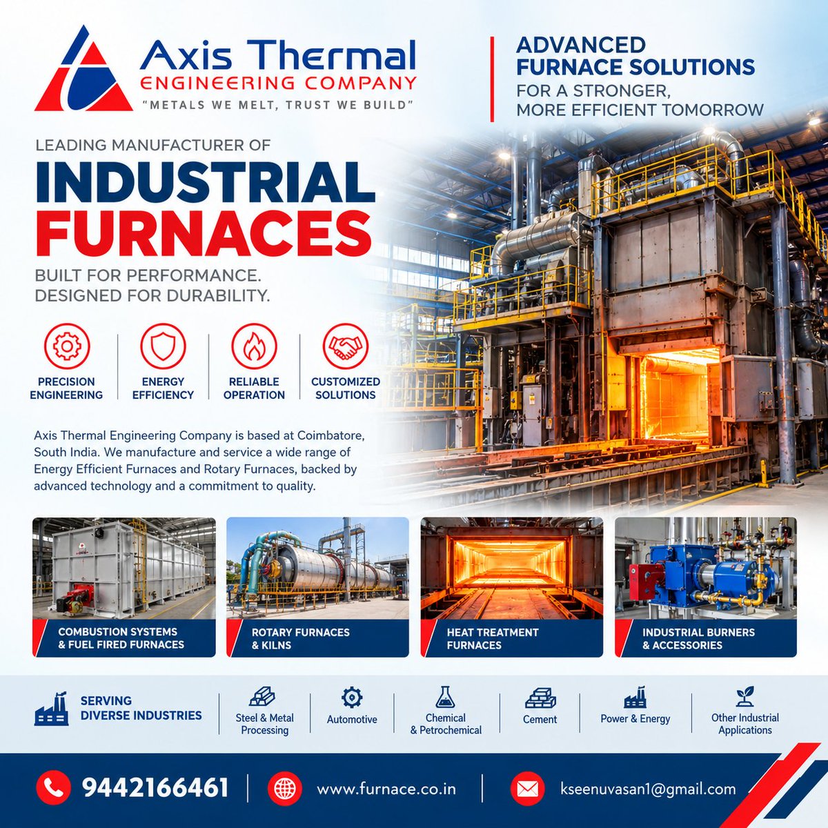 axisthermal's tweet photo. Industrial furnace solutions built around reliable heating performance. 🔥 https://t.co/oQ4ci8IxiN
