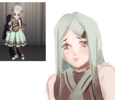 quettox's tweet photo. quick chocomint #Memory sketch while going to university 
#AliceDeRoss #identityv https://t.co/cF7hofLiZB