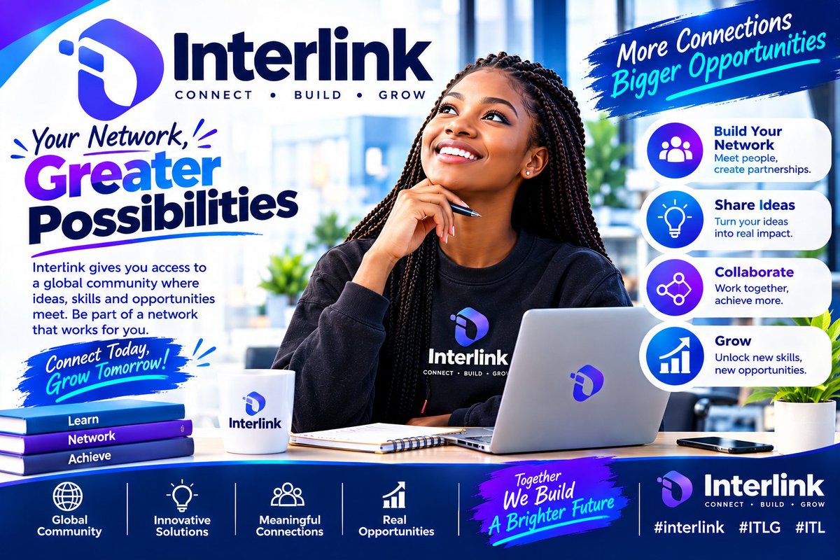 kingadesuccess's tweet photo. 🔗 “The future belongs to those who connect ideas, embrace innovation, and build together.”

With Interlink, every connection can become the beginning of something greater. 🌐🚀

#interlink #ITLG #ITL https://t.co/8LTtfZmGeB
