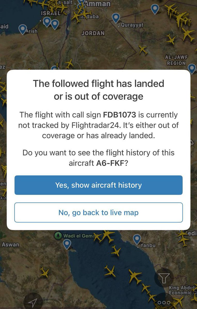 Patriot_Radar's tweet photo. BREAKING: The transponder for the FlyDubai if off 😐😐 https://t.co/G8BjpJLIsB