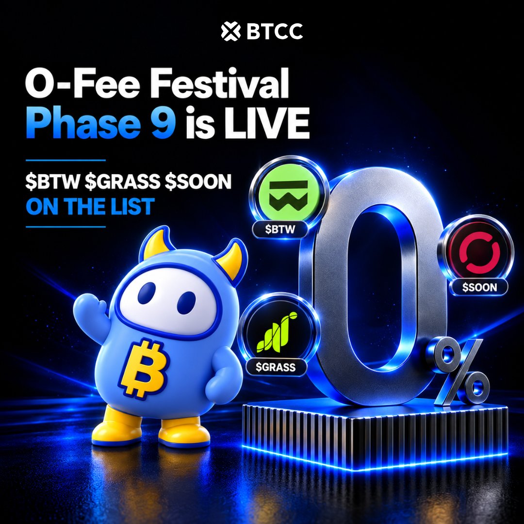 BTCCexchange's tweet photo. New 0-fee tokens LIVE!!
Trade on BTCC🔎https://t.co/DBnQ0AN5V0 https://t.co/M9fQZw3eX9