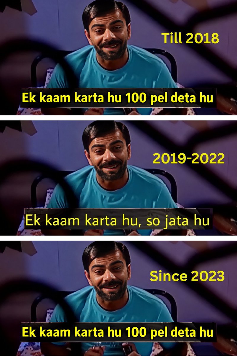 VyratKaBanda18's tweet photo. Bro's journey 😭 https://t.co/GHLhbcoCwX