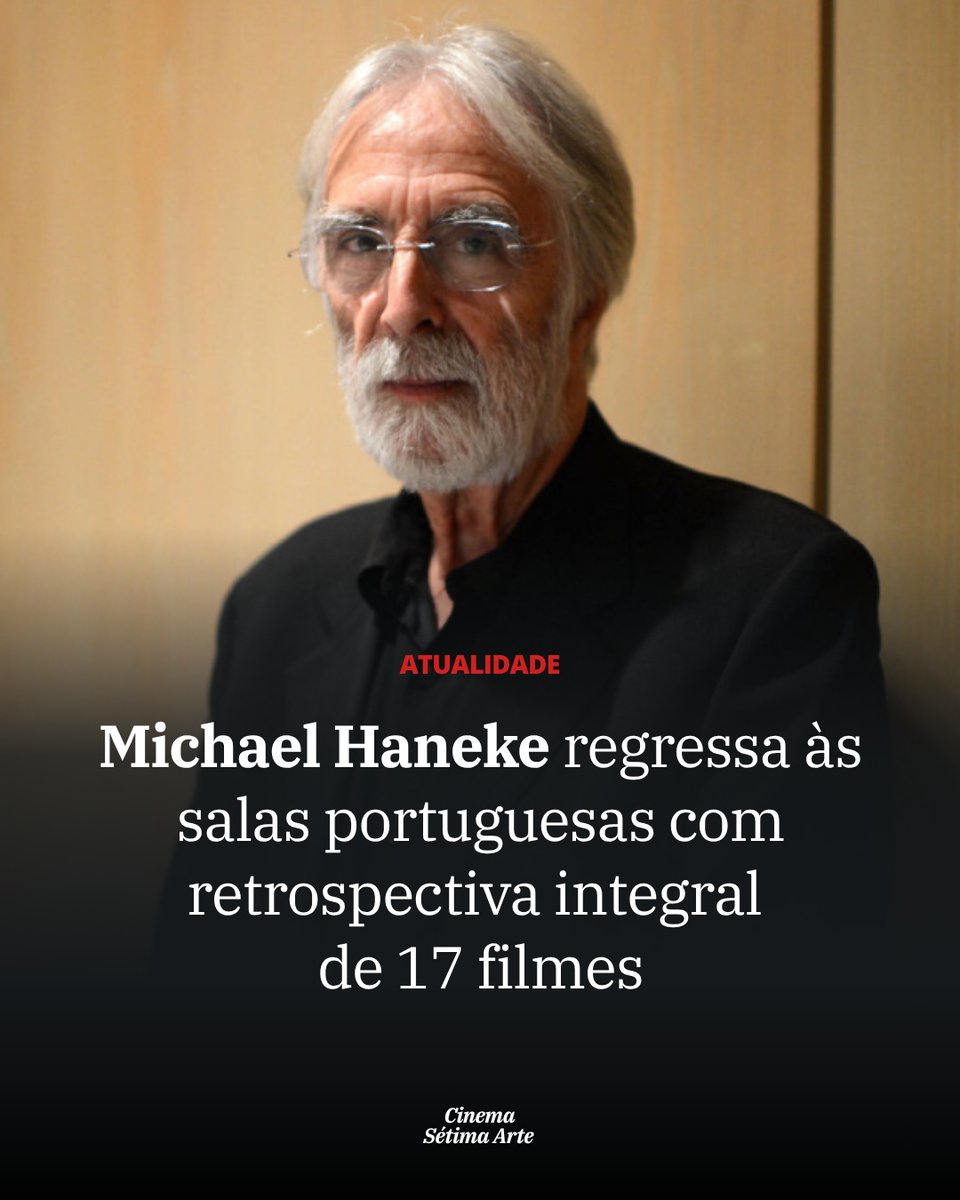 richaard19's tweet photo. From September 17, Michael Haneke’s work returns to Portuguese cinemas with a complete retrospective featuring 17 films, including restored classics and previously unreleased titles. Starting in Lisbon and Porto, then touring Braga, Coimbra, https://t.co/G8A14HUDmp