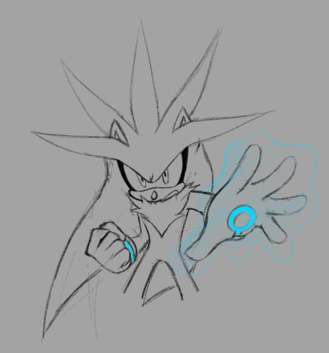 Ark_Brsh's tweet photo. It’s no use!! #Silverthehedgehog #Silverart https://t.co/V5G9SzHwne