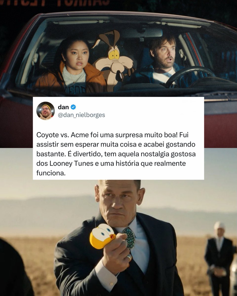 shakpop's tweet photo. What if, after years of explosions, crashes and electrocutions, Wile E. Coyote sued Acme? Coyote vs. Acme turns the Road Runner chase into a wild courtroom comedy. Saved from cancellation, it finally hits theaters—and it’s a blast. https://t.co/4Z7UYfgHfH