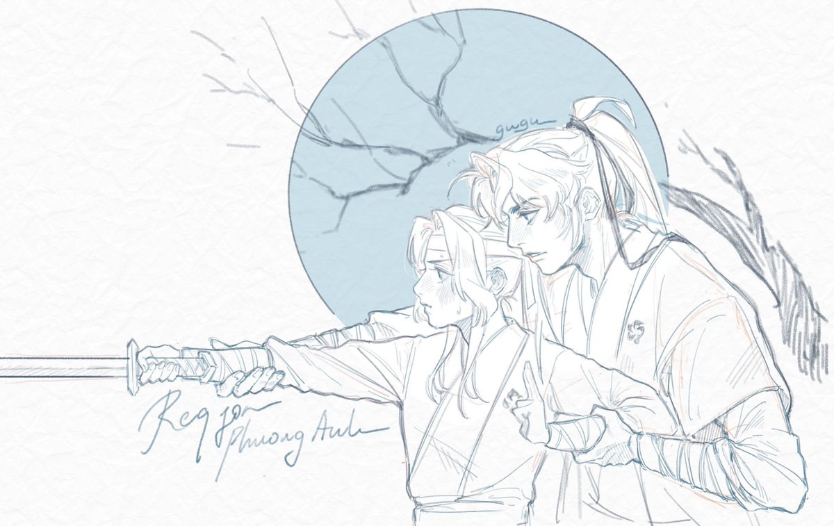 themkexanhtrang's tweet photo. 청명백천 (검동) 

The Sword Saint and his beloved disciple 🌸🗡️🐉

😭😭😭 MY FRIEND DREW THIS FOR ME EVERYONE SAY THANK YOU TO @gugumuimui RIGHT NOW!!!!!!!! https://t.co/2owskOAVgz