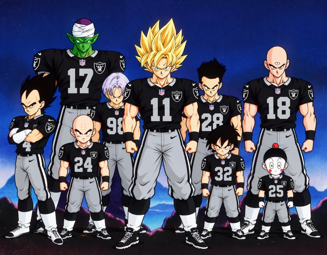 rellimea2013's tweet photo. Getting ready for week 4 
#raiders #DBZ https://t.co/g8fS5olTkE