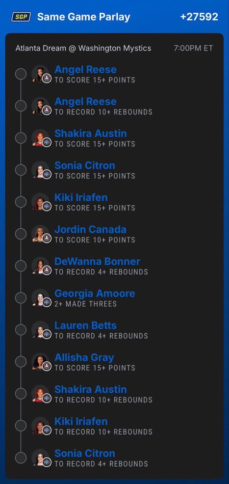 DGoatparlays's tweet photo. WNBA  ROLL DOMINATION 🏀 https://t.co/ZaB8Ap6XJS