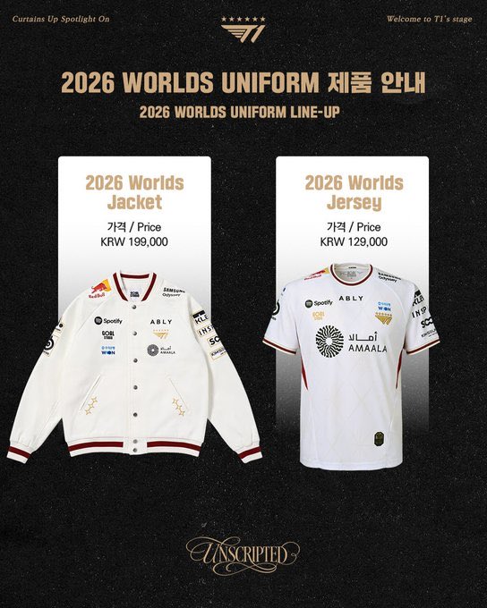 u4v3p's tweet photo. 2026 WORLDS UNIFORM 판매 선예매 대리구매 댈구

T1 자켓 져지 팬츠 멈베쉽

Jacket - 23.0

Jersey - 14.0

Pants - 12.0

DIY KIT - 3.0

배송지변경 가능하면 배송지변경⭕️

배송지변경 불가하면 수령 후 재배송⭕️

DM문의주세요

도란 오너 페이커 페이즈 케리아 DORAN ONER FAKER PEYZ KERIA https://t.co/knI9UVQRFy