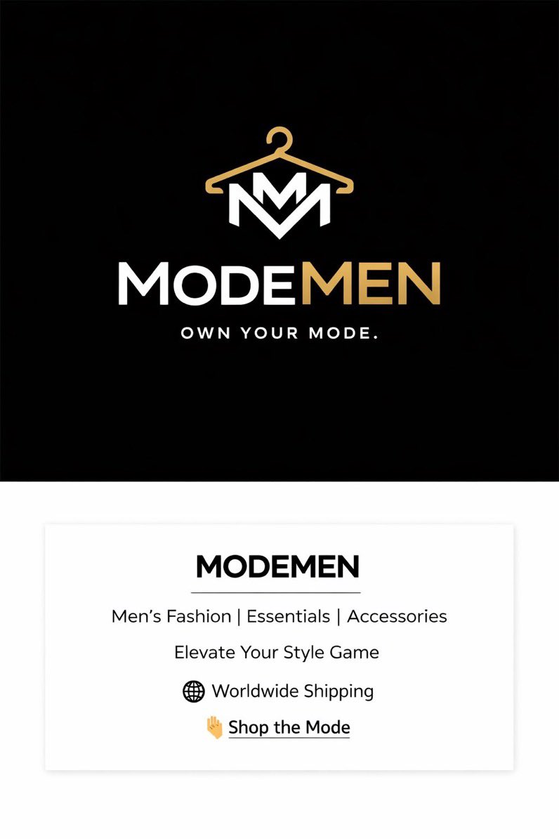 ModeMen10's tweet photo. MODEMEN is a lifestyle built around style, quality, and confidence.

  📍We categorized on;
• ENGLISH WEARS
• FOOTWEAR
• ACCESSORIES 
• MEN’S ESSENTIALS. 

Join our telegram channel for updates on our New Arrivals : https://t.co/DL47cNL9Lx

Check us out 👇Shop the Mode https://t.co/R7HHlqAQhl