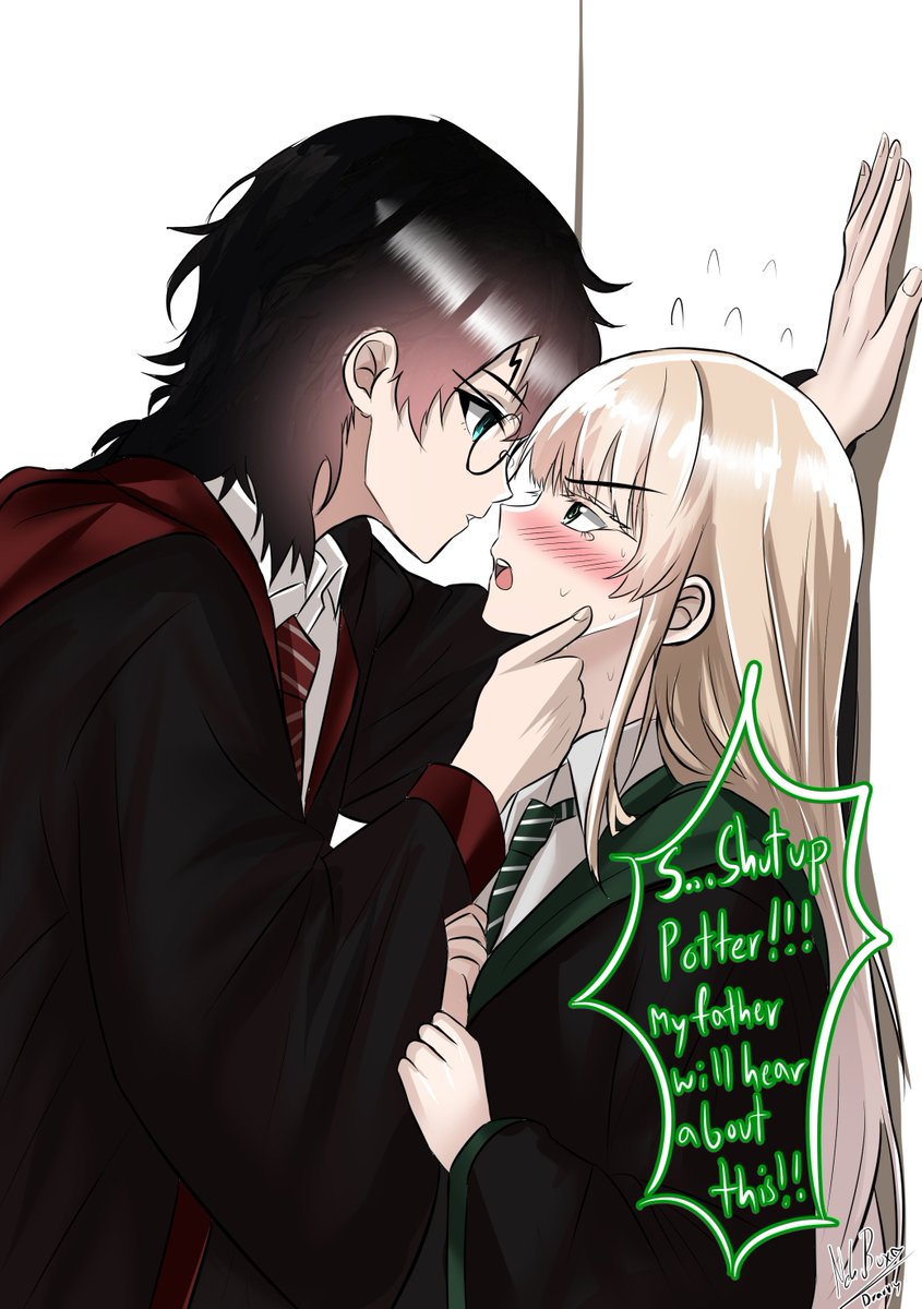 Nekoboxv2's tweet photo. S...Shut up Potter!!! my father will hear about this!!! #dmhp #drarry #malfoy https://t.co/bbFGK2yLqd