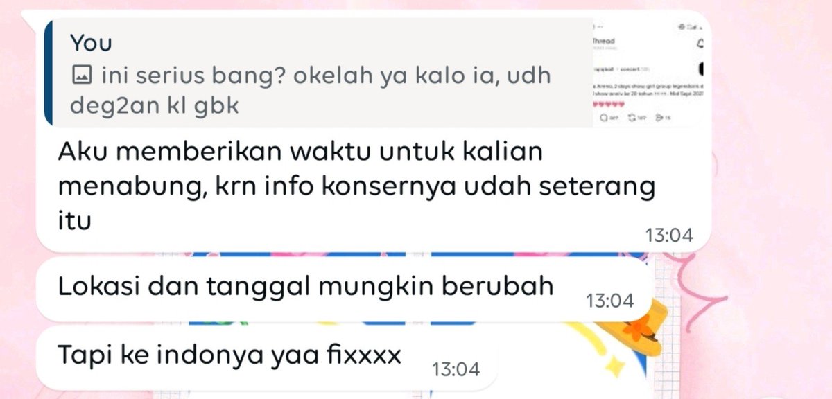 taeresnosliramu's tweet photo. i'll take it 80% this info is legit. snsd will be coming to indonesia next year for their 20th anniversary 

but date and venue are still tentative

indonesian sones, let's start saving, okay!! 🥳 https://t.co/iMZGOP0cYk