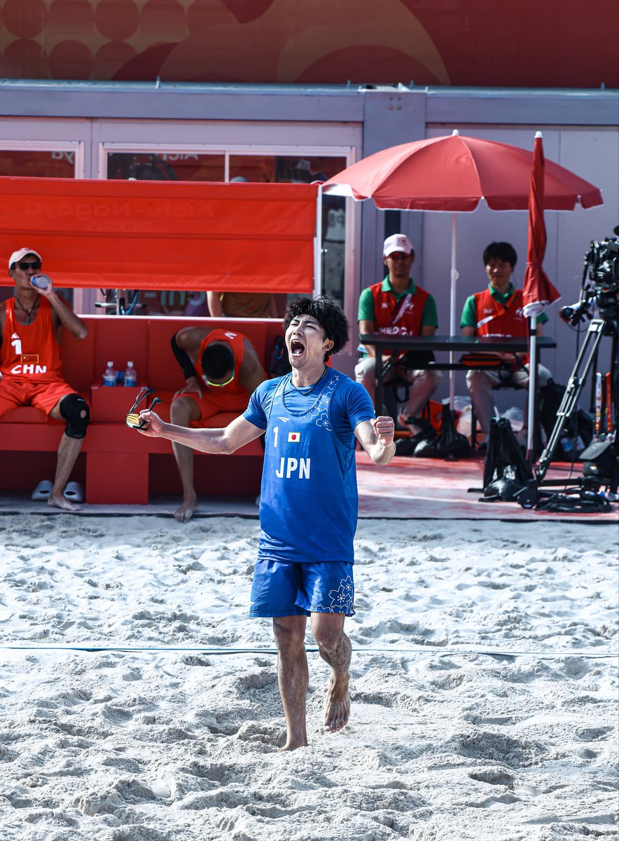 motsusaaan's tweet photo. 勝って全方位へ煽り散らかす泰杜
#第20回アジア競技大会ビーチバレー碧南準々決勝 https://t.co/9IalhosjOS