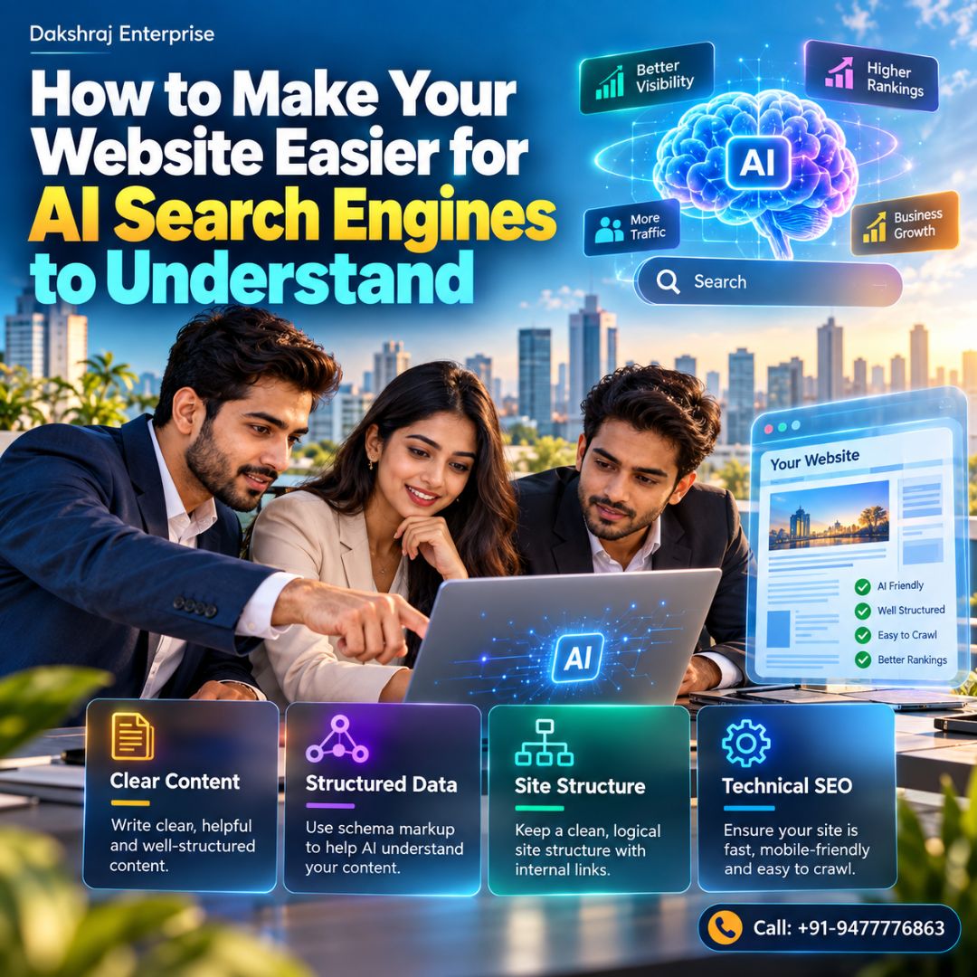 DakshrajEnt's tweet photo. Want AI search engines to understand your website better? 🧠🔍 Use clear content, logical structure, strong technical SEO, internal links, schema markup, and consistent brand information. 📈
#AISEO #AEO #GEO #TechnicalSEO #SEO https://t.co/sUb0iEIC1F
