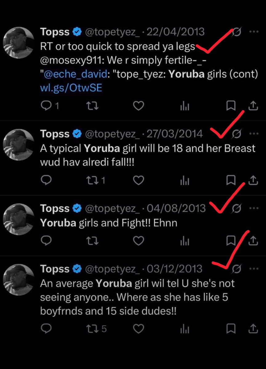 Zamani_WLK's tweet photo. “Yorubas are the most tribalistic in the last 4 years” had tweets disparaging Yoruba women from as far back as 2013.

Dem go whine you, na you no go gree! https://t.co/YyhWRBBfS4