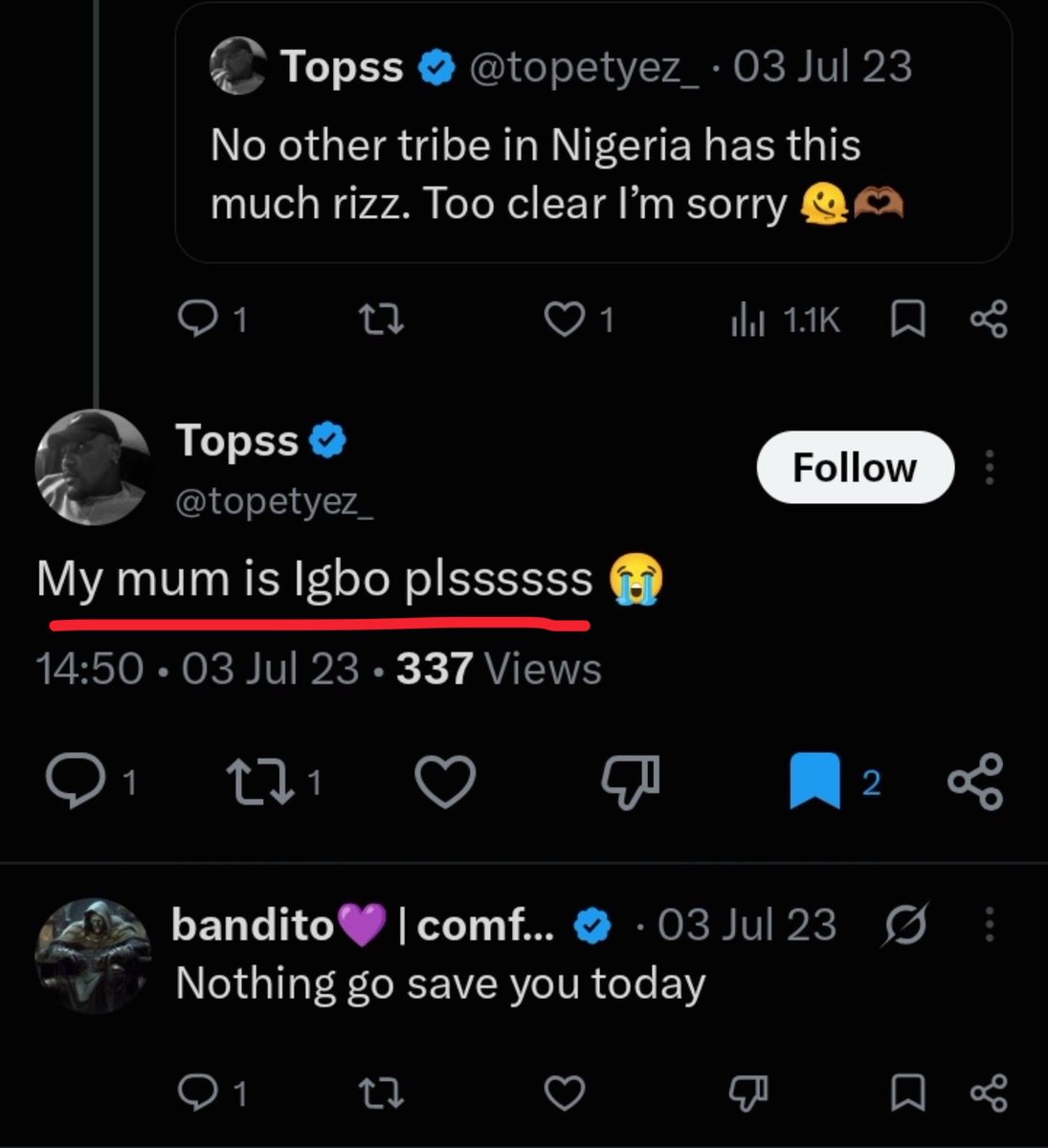 Zamani_WLK's tweet photo. “Yorubas are the most tribalistic in the last 4 years” had tweets disparaging Yoruba women from as far back as 2013.

Dem go whine you, na you no go gree! https://t.co/YyhWRBBfS4