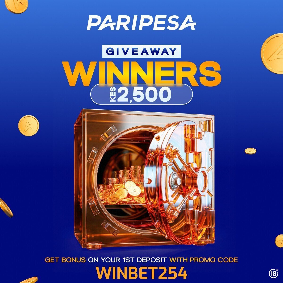 Robatos909's tweet photo. Congratulations to giveaway winners 
Keep it locked at paripesa for More giveaways
Winners
Winners: 

1820309775
1820285177
1820288677
1820294471
1820305815
1820313335
1820251195
1819075121
1820253509
1820243389

Register here https://t.co/snz9P3G4Wx
Promo code WINBET254 https://t.co/x3ZxjwFuhT