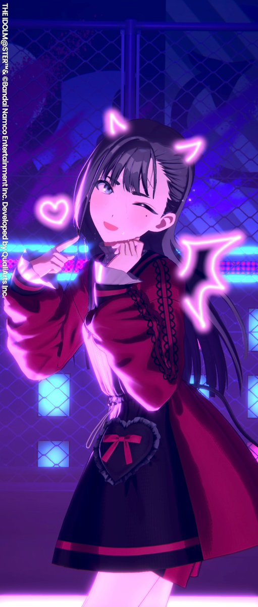 Krsm208's tweet photo. 髪下ろしver.にもツノ欲しかったから描き足してみた プリクラ風で可愛くないですか!? https://t.co/PfauRcnC46