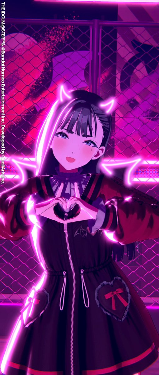 Krsm208's tweet photo. 髪下ろしver.にもツノ欲しかったから描き足してみた プリクラ風で可愛くないですか!? https://t.co/PfauRcnC46