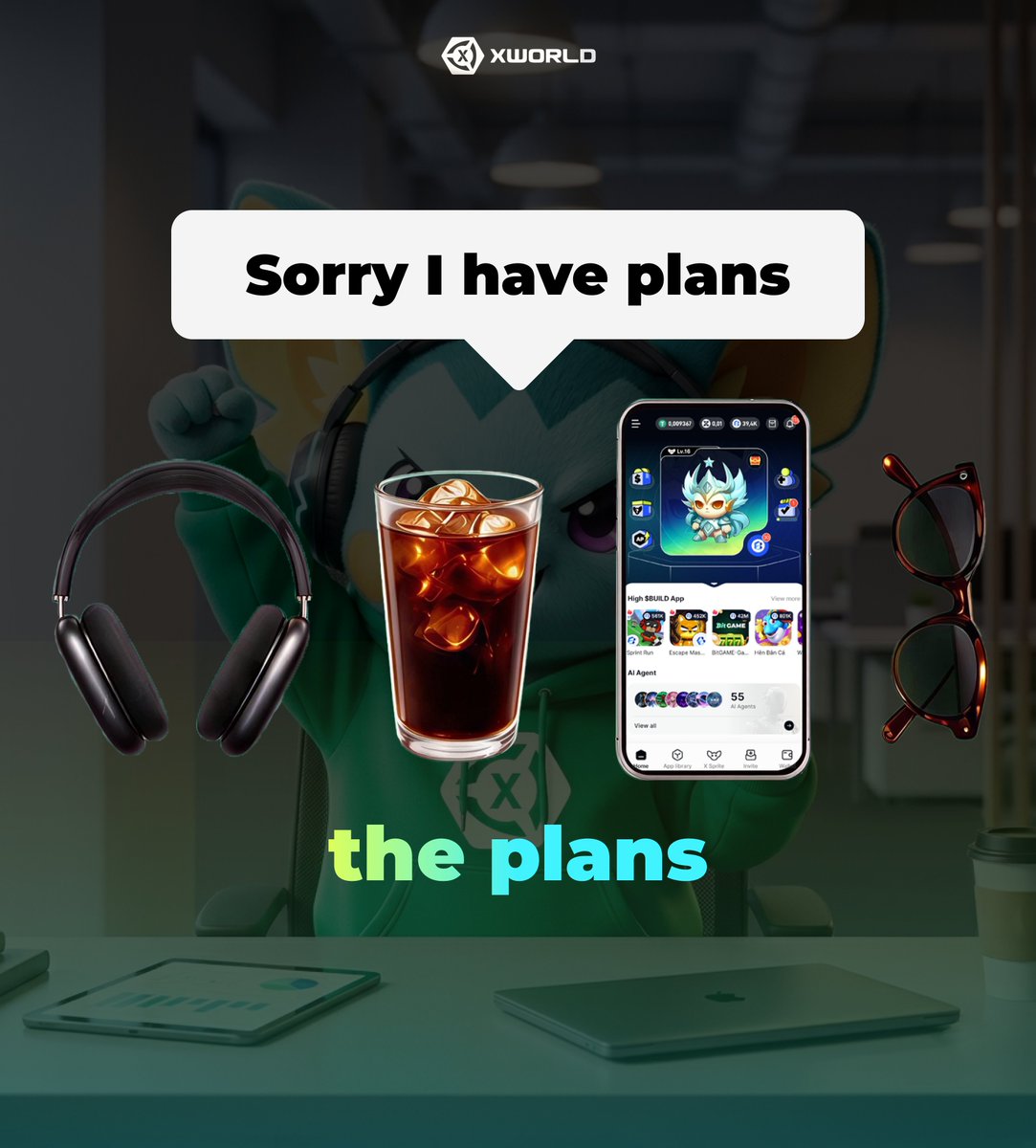 xworld_ai's tweet photo. Good beats, cold coffee, a comfy seat, shaded eyes, and XWorld on screen. That’s how XWorlders roll ☕🎧😎

💥 The plans? Level up your X Sprite, clear Welfare Missions, explore the ecosystem, and grow your XWorld bag while the rewards are still up for grabs.

🚀 Claim your share today!

#XWorld #AIAgent #Web3Gaming #CryptoRewards #AIEcosystem