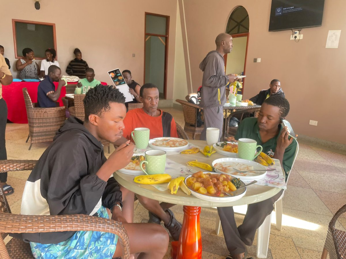 TwinamaslkoAlex's tweet photo. Good morning from Ibanda! 🇺🇬
This morning, the @GacsBike  team enjoyed a good breakfast at V&amp;C Hotel, Ibanda as we continue our 55-Day, 6000KM journey promoting East African integration. Thank you V&amp;C Hotel for the warm hospitality! @TourismBoardUg #GACSTour #Ibanda #VisitUganda https://t.co/52VExQ9m7K