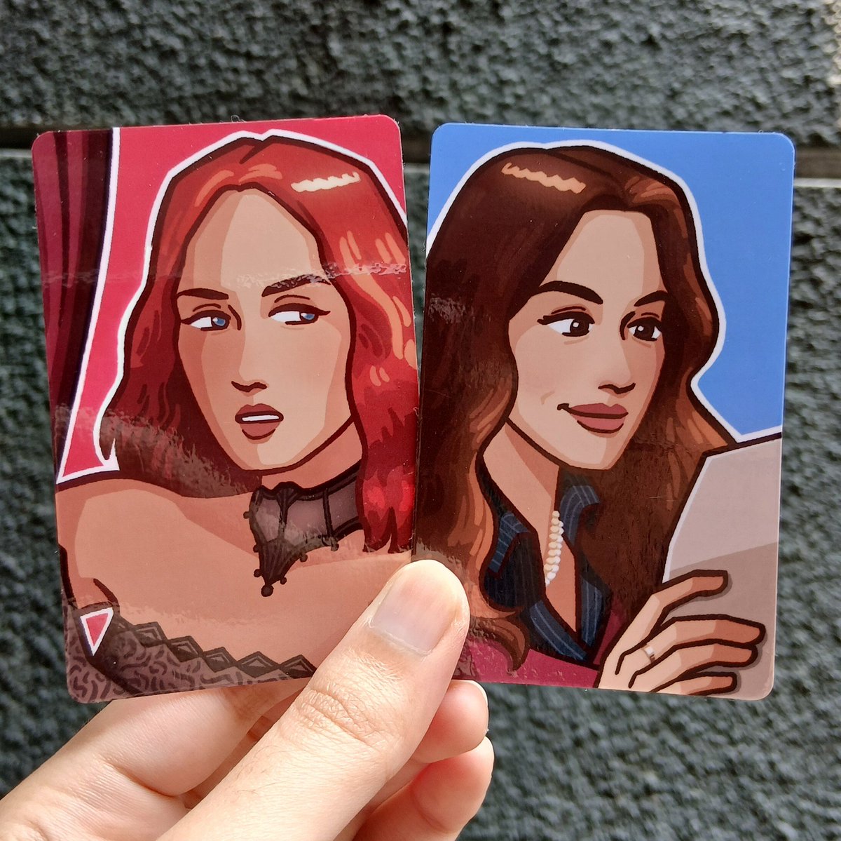 shannipanini's tweet photo. emily &amp; andy photocard samples! #tdwp #cf23 https://t.co/sn601XeXzO
