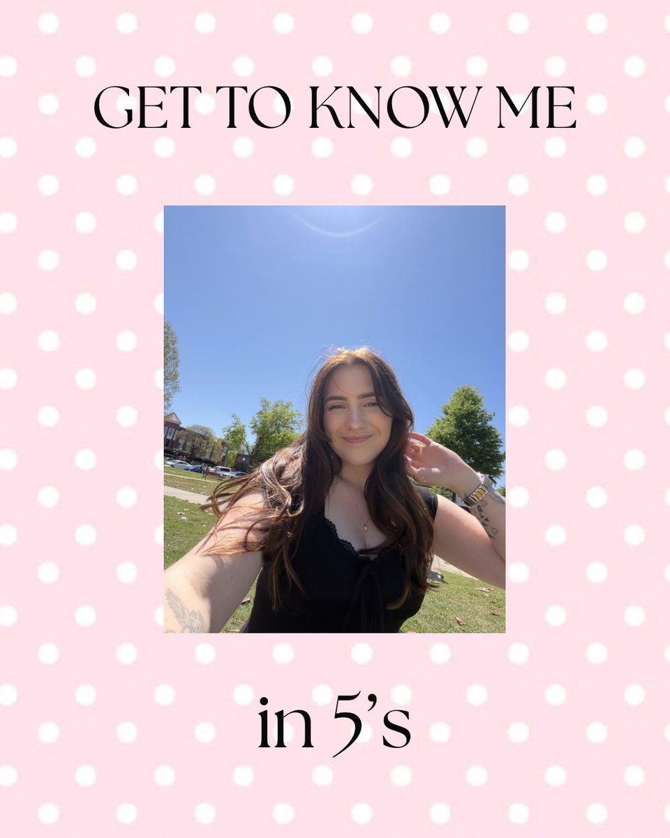 YekiithaJR's tweet photo. Photo by Emilyy on July 31, 2026. May feature one or more people, makeup, and the text: “GET TO KNOW ME in 5’s. https://t.co/QsHL66WNiQ