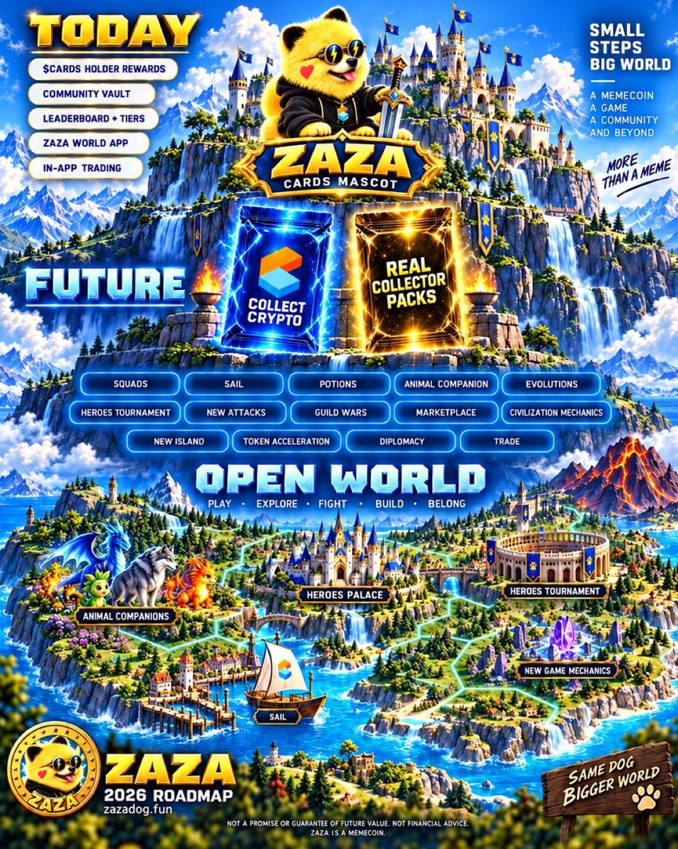 Cryptochef76's tweet photo. If you’re holding $ZAZA then jump into ZAZA WORLD and give it a whirl with a chance to get Pokémon Cards after testing 🌍

Great opportunity if you’re not holding to grab a bag of $ZAZA at level 1 and try the game out 👾

https://t.co/IpYkheHgTo https://t.co/dwrQ0g4Moc