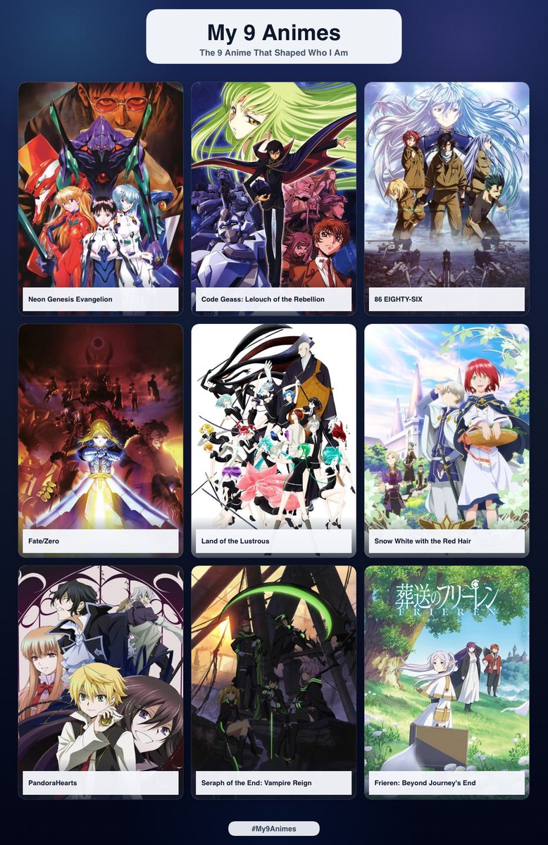 lystellae's tweet photo. moi &amp; mes 9 animes https://t.co/59QsqdMcrC