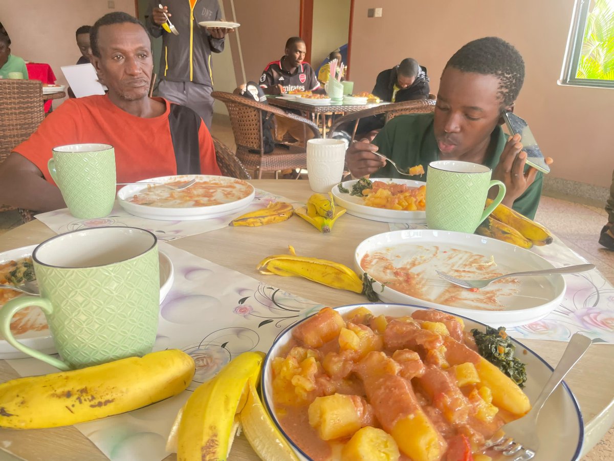 TwinamaslkoAlex's tweet photo. Good morning from Ibanda! 🇺🇬
This morning, the @GacsBike  team enjoyed a good breakfast at V&amp;C Hotel, Ibanda as we continue our 55-Day, 6000KM journey promoting East African integration. Thank you V&amp;C Hotel for the warm hospitality! @TourismBoardUg #GACSTour #Ibanda #VisitUganda https://t.co/52VExQ9m7K