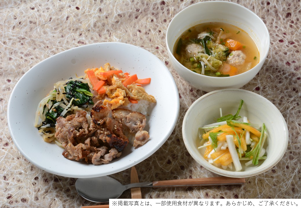 ibaraki_oishio's tweet photo. 10/7（水）、県庁生協食堂「カフェテリアひばり」では、令和７年度ヘルシーメニューコンクール受賞作品「和風ビビンバ　彩りごはん」を提供します！ぜひお越しください。
※営業時間：11:30～14:00 https://t.co/vxy0V90x5F
