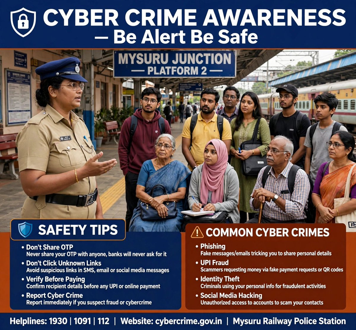 MysorePs's tweet photo. @KarnatakaCops 
@SWRRLY 
@CPMysuru 
@KARailwayPolice
@cpimysorerly
@DspRly https://t.co/e7Mh1Vg77P