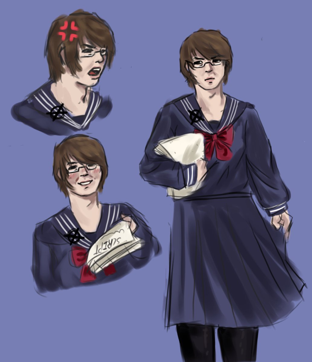 bronychud's tweet photo. School girl Alex kralie to match my Tim ver jay fans watch out I’m doing him next

#alexkralie #marblehornets #alexmarblehornets #slenderverse https://t.co/PsOxe5uzxr