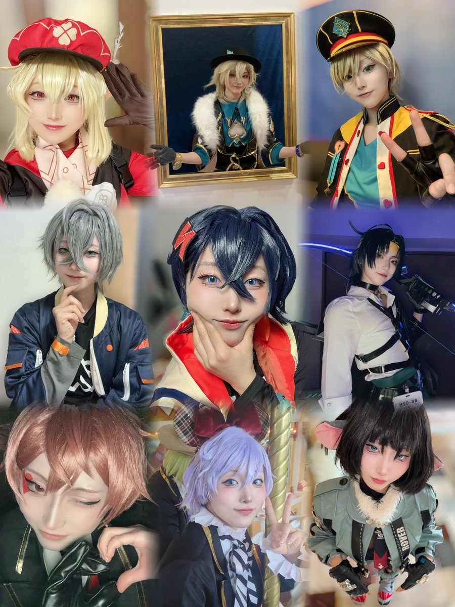 uqx6y's tweet photo. コスプレ始めて2年ちょい経ってました(大横転)
借り物とか手放したのもあるけど全18キャラ…………そうですか………… https://t.co/rzeie6n5Kb