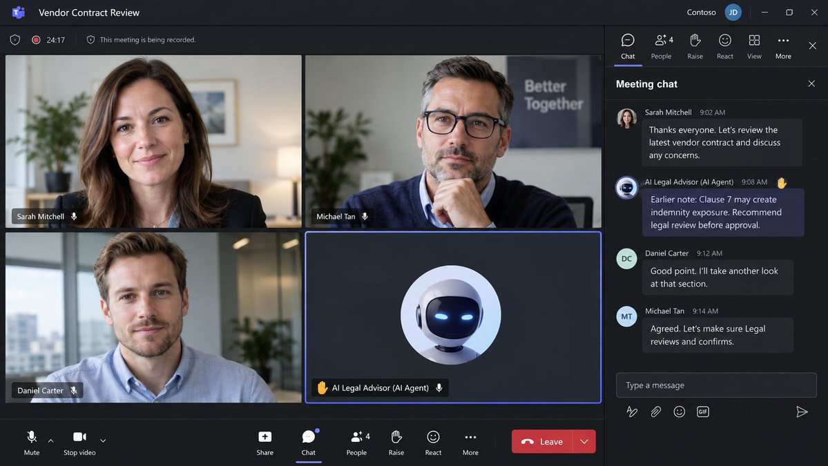 Verimand's tweet photo. AI agents are starting to join Teams meetings.

But where do you define what they are actually allowed to do?

Listen?
Answer questions?
Interrupt?
Make recommendations?
Commit the organization?
Participation is not authority.
That’s the layer Verimand is building: the Authority Layer for autonomous AI.
https://t.co/bhhQCE2y9I