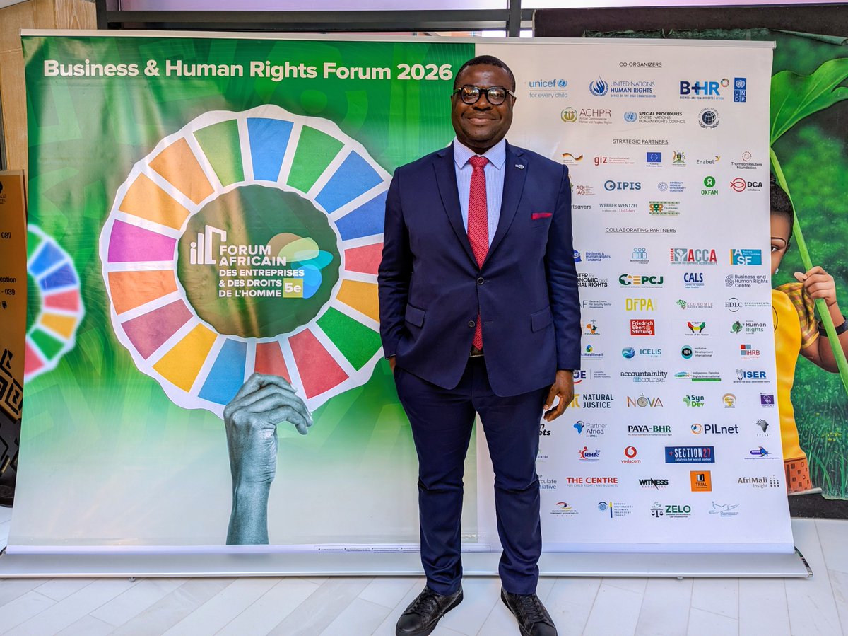 dsolawuyi's tweet photo. It was my great pleasure on behalf of the @WGBizHRs to welcome delegates to the 5th Africa Forum on Business and Human Rights that kicked off yesterday in Dakar, Senegal.

https://t.co/bcTMHSWFRT
#humanrights #environment #law #Africa #bizhumanrights #BHRF2k26 #AFBHR https://t.co/EvuWYJMCqH