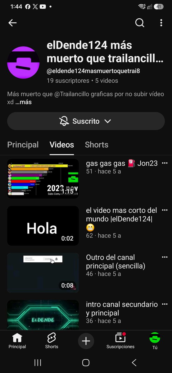 EDende123's tweet photo. @TeamYouTube Hola. Necesito ayuda para recuperar mi canal antiguo elDende124 (el morado). Perdí su cuenta de Gmail en 2021 porque era un niño, nos mudamos de casa y cambié de celular y ahí información importante necesaria ahora para mi. https://t.co/kvb9f5pxv9