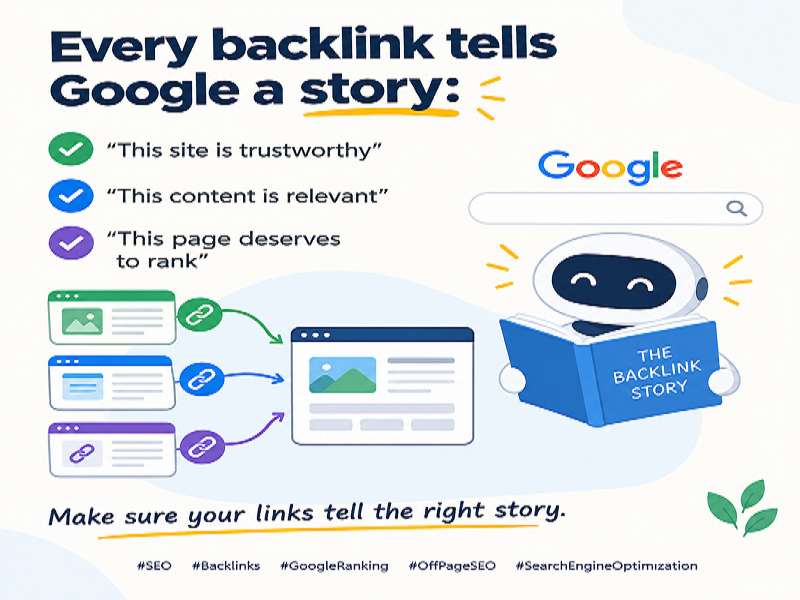 pratibha9293's tweet photo. Every backlink tells Google a story:
→ "This site is trustworthy"
→ "This content is relevant"
→ "This page deserves to rank"
Make sure your links tell the right story.
#SEO #Backlinks #GoogleRanking #OffPageSEO #SearchEngineOptimization https://t.co/KbuUtB1b55