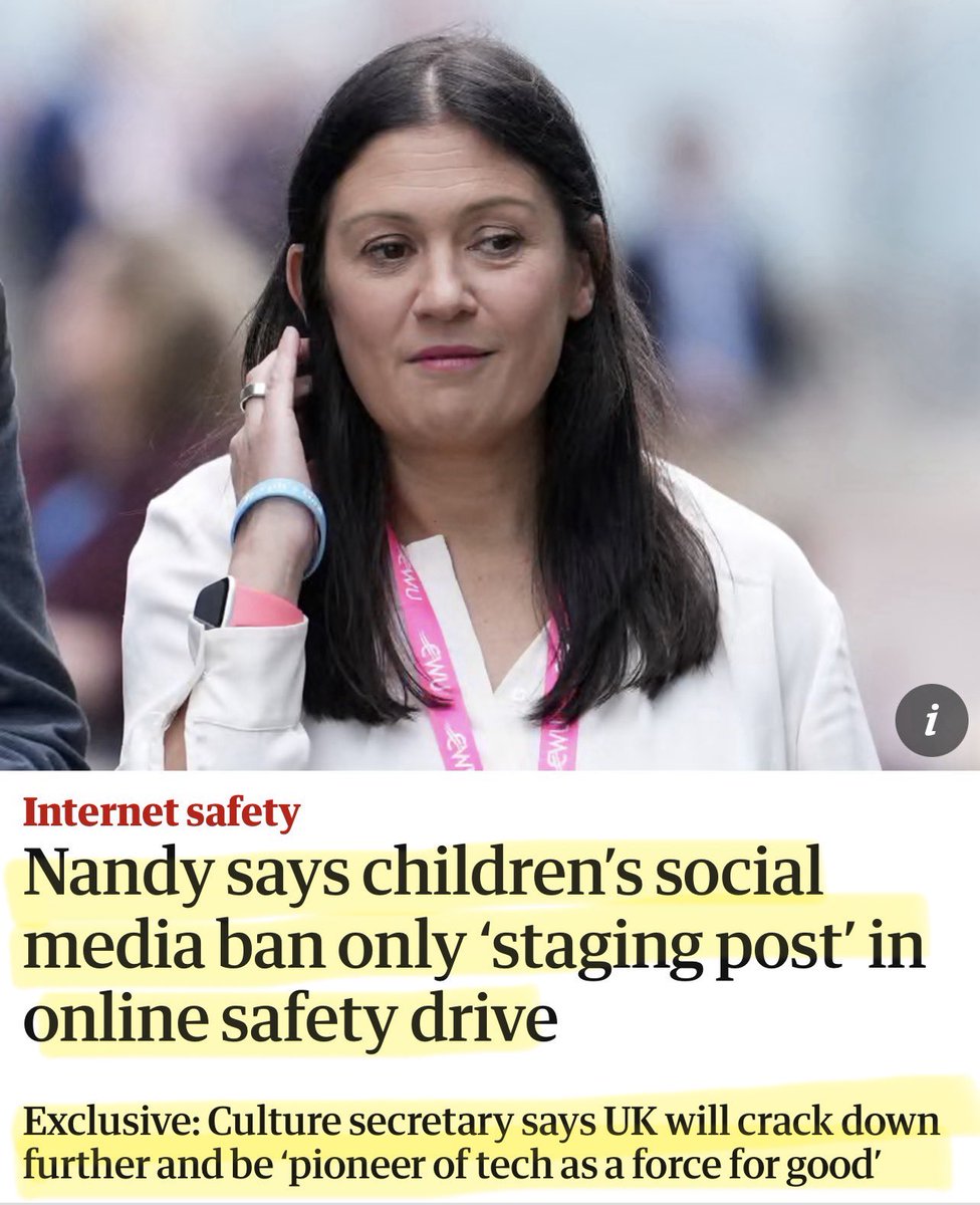 Artemisfornow's tweet photo. 🚨They aren’t even hiding the control of our speech anymore!

Lisa Nandy says restrictions for 16-17 year olds is merely a “staging post” towards…

“A very active interventionist state, policing and regulating the online space.” (Her words) 

Now she wants a “public service algorithm”. Meaning interventionist state policing, regulating and nudging what information and speech is allowed!

They are actually telling you what’s coming! 🚨