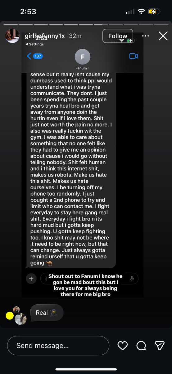 Doitforyae's tweet photo. Reggie leaks him &amp; fanum convos, says he going live today &amp; posted his brother james that "allegedly" touched him when he was younger…  do yall think everything reggie saying is true?? LIVE 12PM EST https://t.co/3qRUqLIvRd https://t.co/wtMbfjcuDR