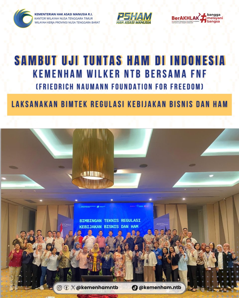 kemenhamntb's tweet photo. Selengkapnya di:
Instagram:
https://t.co/w9h8U9KOzd
Facebook:
https://t.co/b2MOqvx9Hs https://t.co/unvWKEbONE