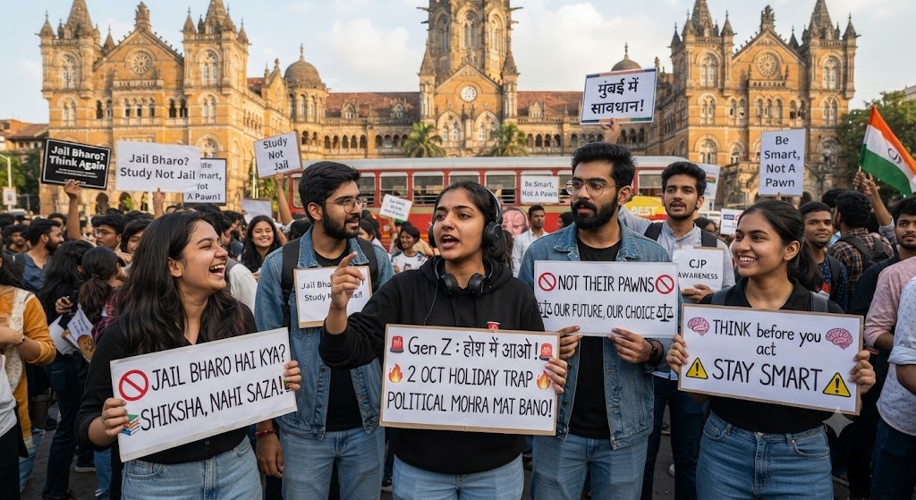 Official_Nayan3's tweet photo. शिक्षा चाहिए, सजा या जेल नहीं! 🚫
2 अक्टूबर की छुट्टी और वीकेंड के जाल को समझो। किसी के राजनीतिक मोहरे बनकर अपना और अपने परिवार का भविष्य बर्बाद मत करो।
होश में आओ, Gen Z—पढ़ाई पर ध्यान दो, राजनीति पर नहीं! 📚✊
#GenZ #StudyNotJail #StaySmart #ThinkBeforeYouAct #YouthPower https://t.co/sBH5PkJWWS