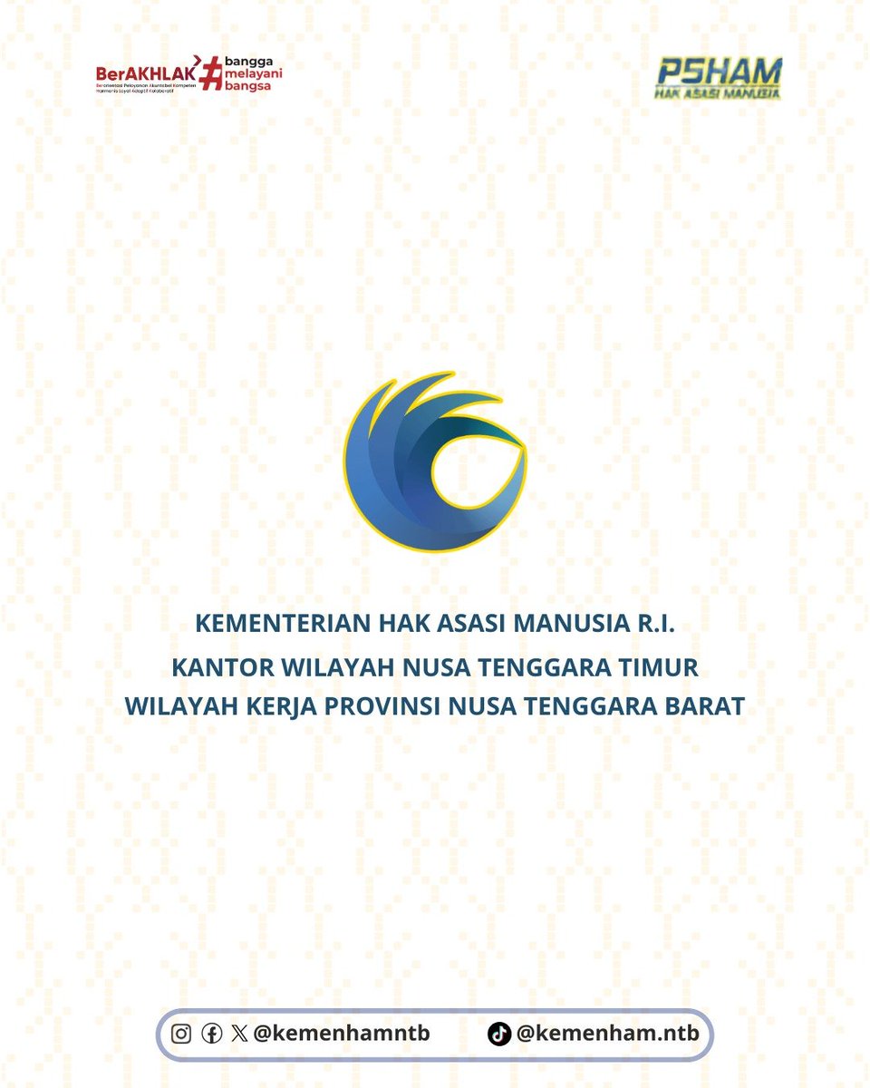 kemenhamntb's tweet photo. Selengkapnya di:
Instagram:
https://t.co/w9h8U9KOzd
Facebook:
https://t.co/b2MOqvx9Hs https://t.co/unvWKEbONE