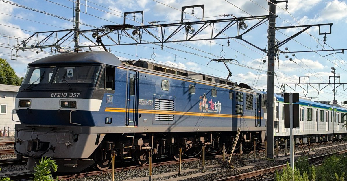 mukin4go's tweet photo. 近車出場甲種輸送

9866レ

EF210-357+ 東武鉄道80050型4B

蚊が大量発生してて沢山刺されて痒い https://t.co/TI4SCfVMIg